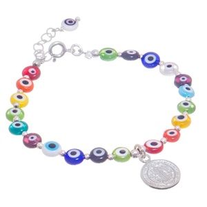 NEW - Silver San Benito eye bracelet .925 Mexican plata from Taxco